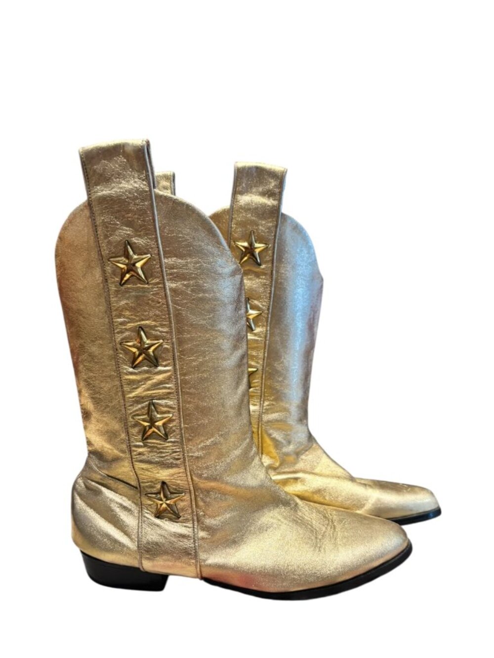 Steve Fleming Gold Boots, 8